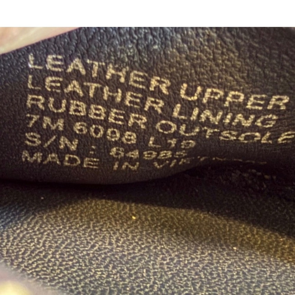 Tory Burch Minnie Travel Ballet Flats Navy Blue Polka Dot Leather Logo 7M 6098 - Picture 8 of 10